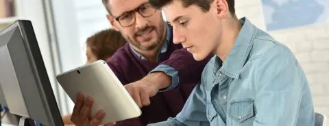 Man met student-bbl-blog