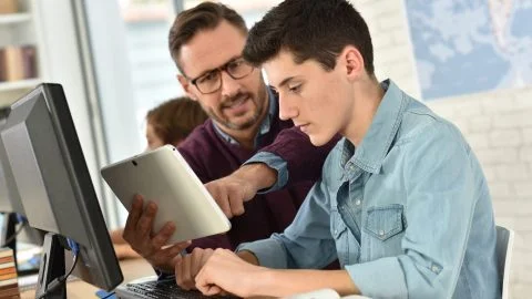 Man met student-bbl-blog