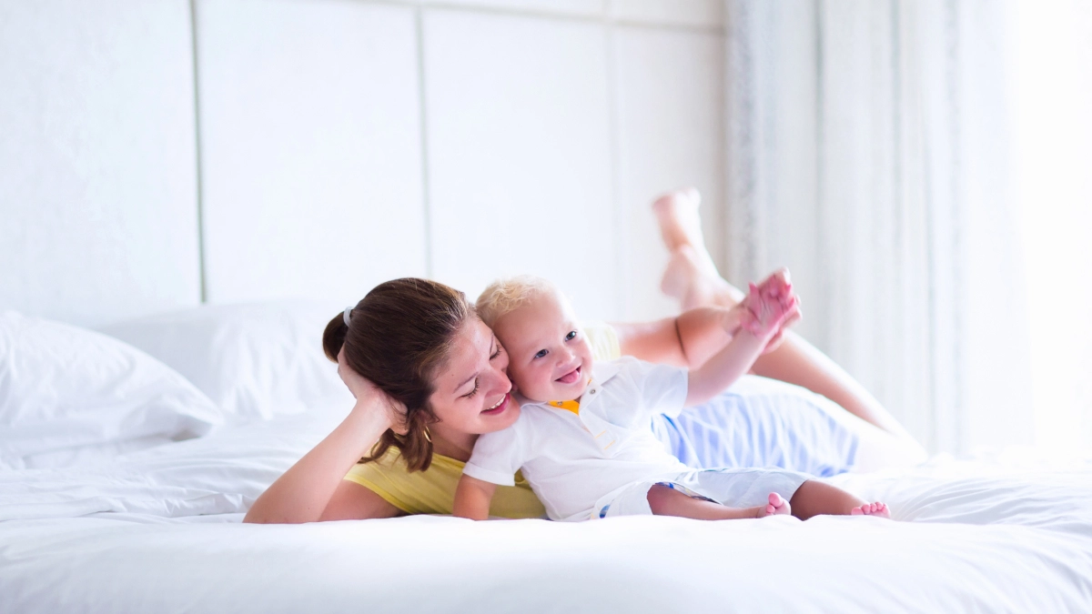 Moeder met baby-ongevallenverzekering-particulier