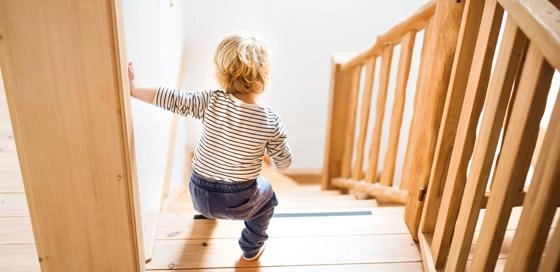 Kind rent van de trap af-voorkomende ongelukken-particulier