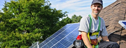 Man zonnepanelen – Woonhuisverzekering – Particulier