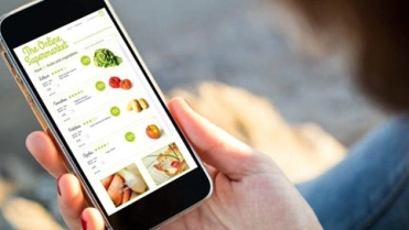 Online supermarkt app op mobiel – Specialismen – Zakelijk