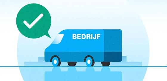 Bedrijfsbus met vinkje – 10 minutengesprek – Zakelijk