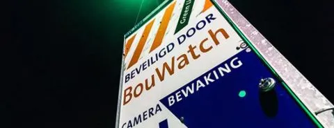 Bord beveiligd door BouWatch – Preventieservice – Zakelijk