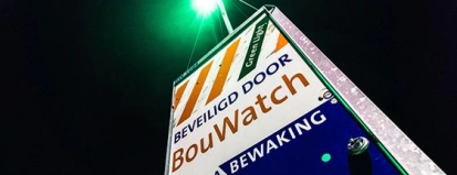 Bord beveiligd door BouWatch – Preventieservice – Zakelijk