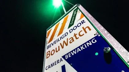 Bord beveiligd door BouWatch – Preventieservice – Zakelijk