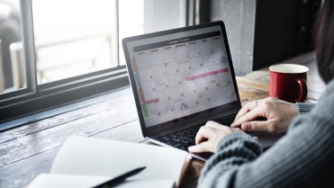 planner staat open op laptop – WIA verzekering – Zakelijk