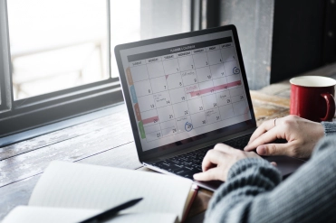 planner staat open op laptop – WIA verzekering – Zakelijk