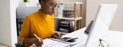 Vrouw aan het werk-waardeoverdracht-zakelijk