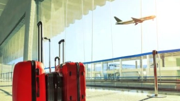 Koffers op vliegveld – Doorlopende reisverzekering – Particulier