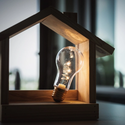 Lamp in huis – Zakelijk