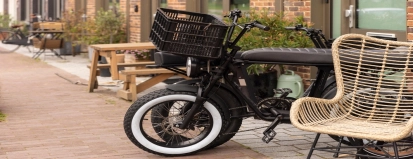 Fatbike,,A,Fat,Black,Bicycle,Parked,In,Front,Of,A