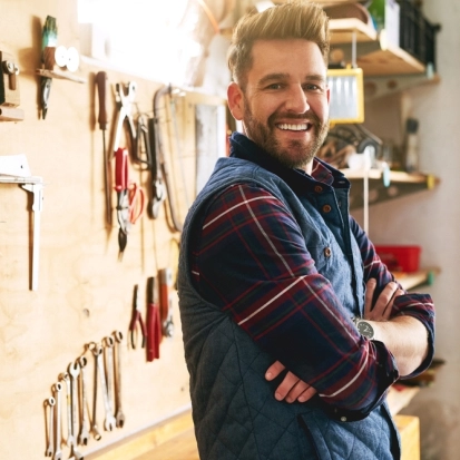 Hes,A,Confident,Craftsman.,Portrait,Of,A,Handsome,Young,Handyman